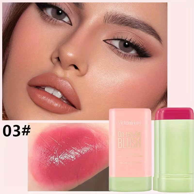 Barra de Rubor Rosita 2 en 1 — Labios y Mejillas Naturales