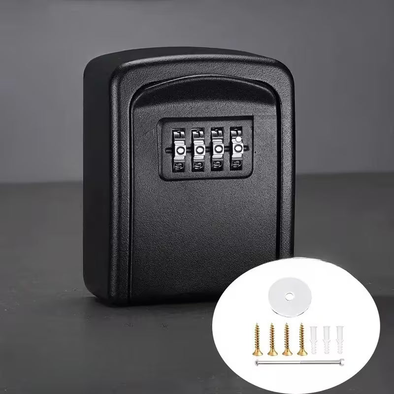 Caja fuerte negra con combinación — Segura y resistente