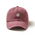 Gorra Rosa Bordada con Margarita