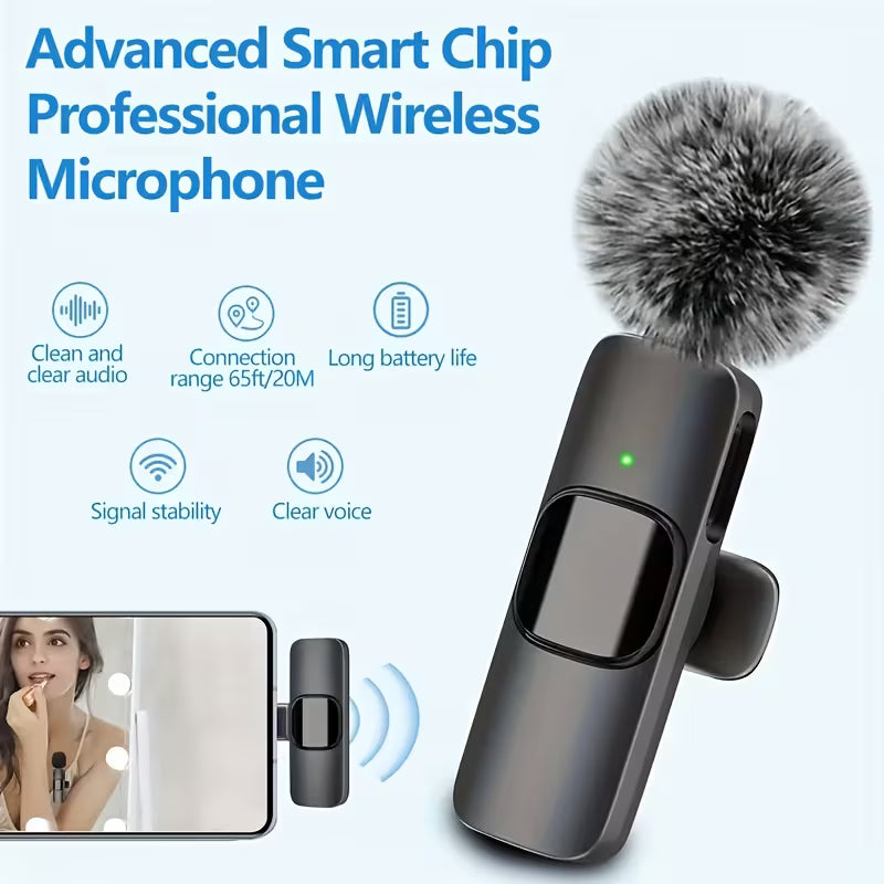 Micrófono de Solapa FengYang — Plug-and-Play con Cancelación de Ruido