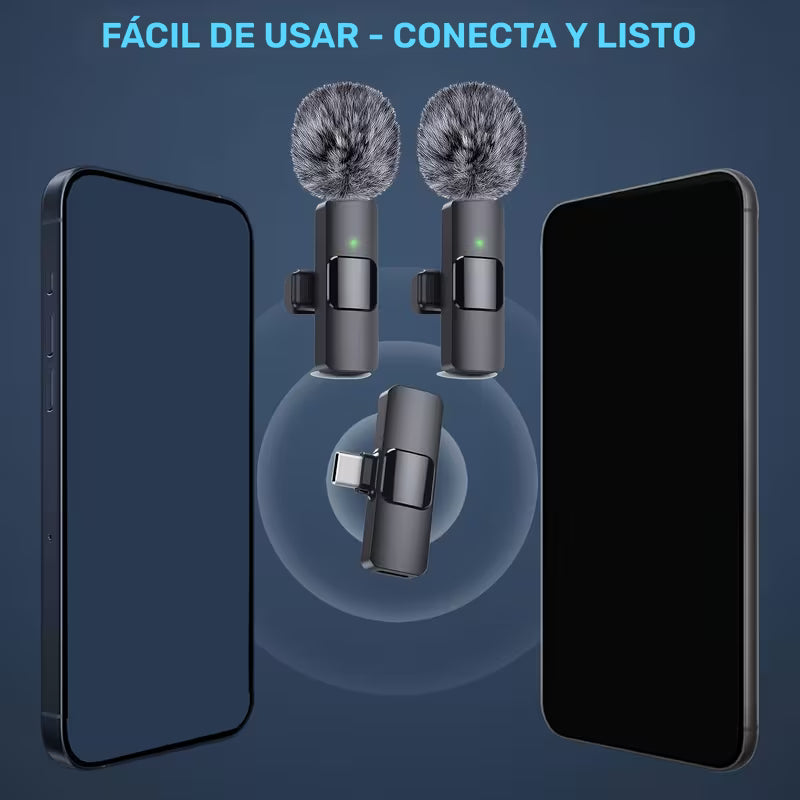 Micrófono de Solapa FengYang — Plug-and-Play con Cancelación de Ruido