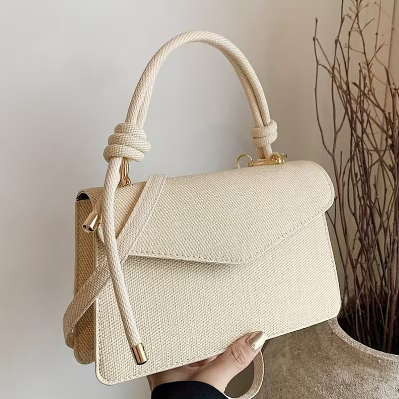 Mini Bolso Cuadrado Beige Vintage