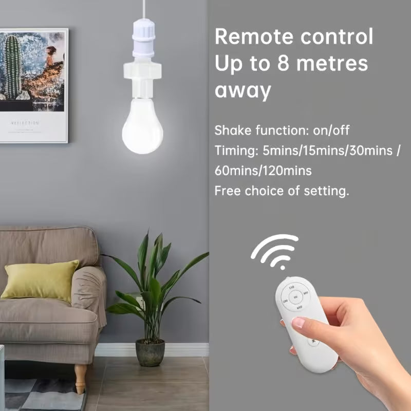 Portalámparas Doméstico E27 — Sensor Infrarrojo y Control Remoto