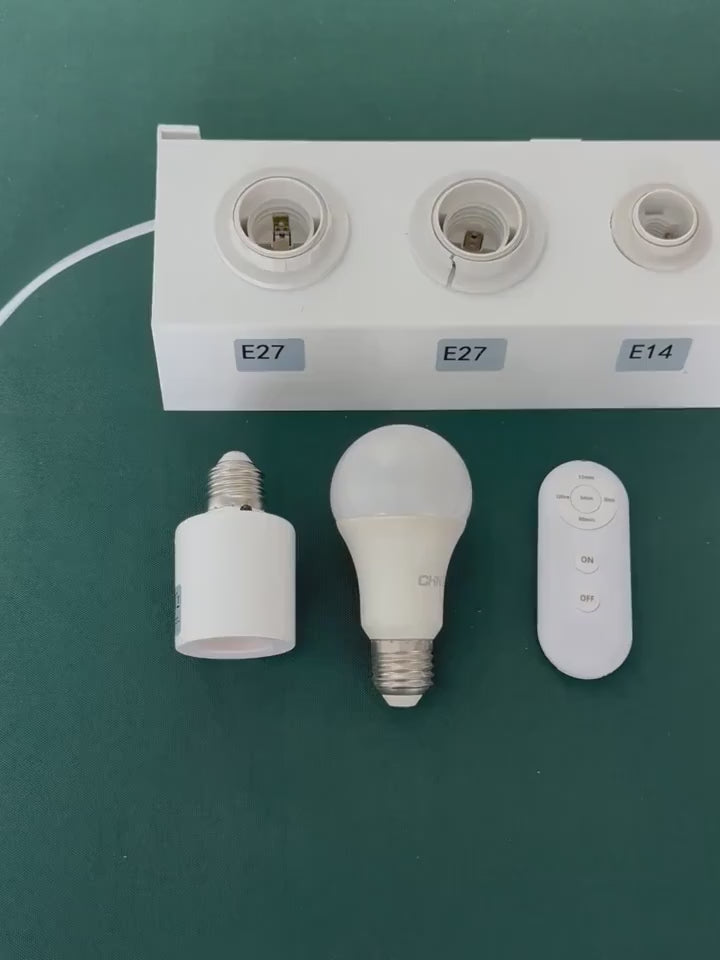 Portalámparas Doméstico E27 — Sensor Infrarrojo y Control Remoto